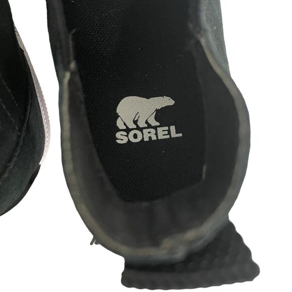 Sorel Black Out N About Slip On Wedge Boots Waterproof Size 11 NEW - Picture 9 of 11